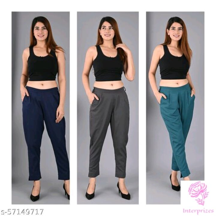 Premium Quality Cotton Trousers for Women/Girls Comfortable to Wear for Office/ Party/College/Casual uploaded by Discount Shop on 11/17/2021