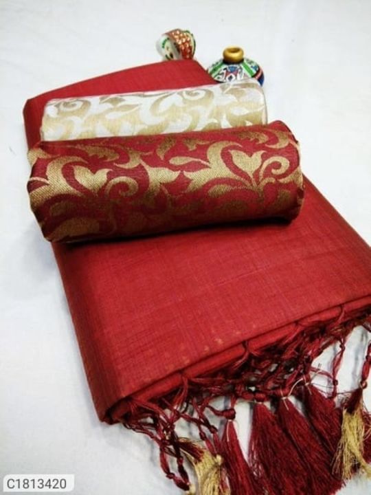 Chanderi cotton sari uploaded by Shivanshclothings on 11/17/2021