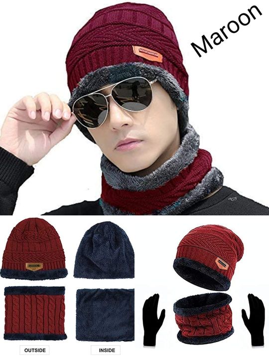 WINTER CAP WITH NECK MASK AND GLOVES COMBI uploaded by business on 11/17/2021