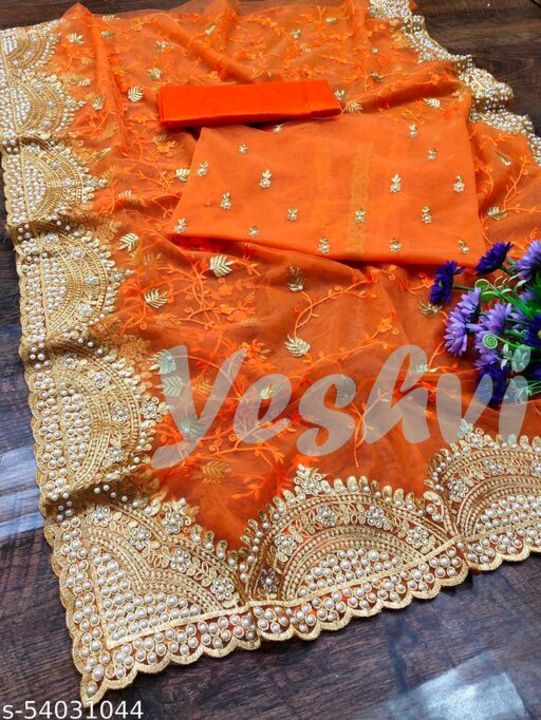 Abhisarika pretty saree uploaded by business on 11/17/2021