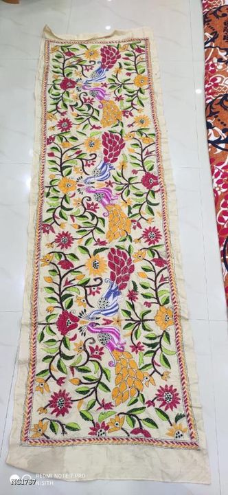 *NC Market* Beautiful Hand Embroidery Kantha Stitch On Pure Tussar Stole 

*Price: 1270/free shippin uploaded by NC Market on 11/18/2021