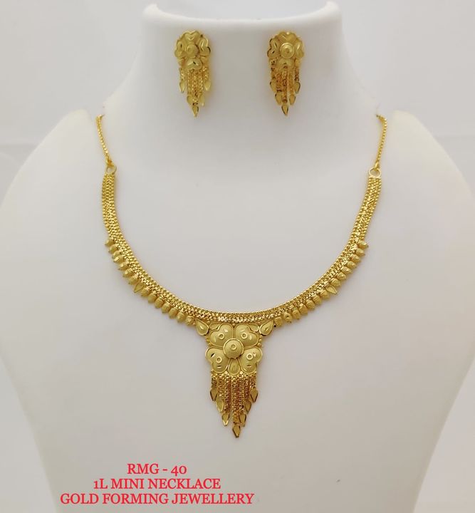 Gold nacklace uploaded by Jiya bijoux on 11/18/2021