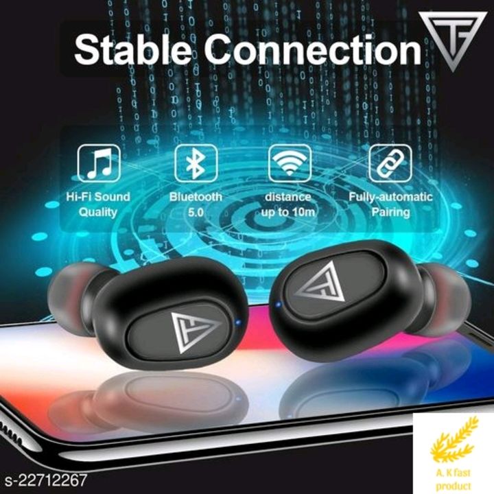  Techfire L21 Wireless Earphone Mini Bluetooth 5.0 Headphone EARUDS Bluetooth Headset  (Black, True  uploaded by Fast product on 11/18/2021