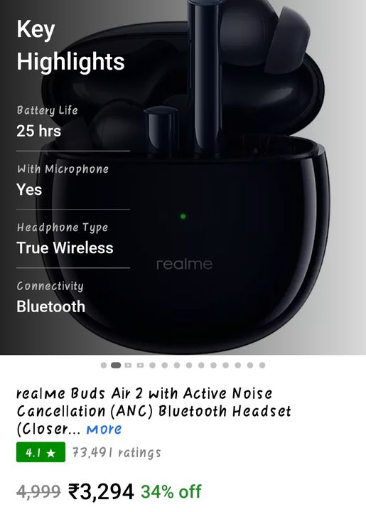 Post image New realme earbuds only @1399