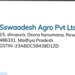 Business logo of Sswaadesh agro Pvt Ltd