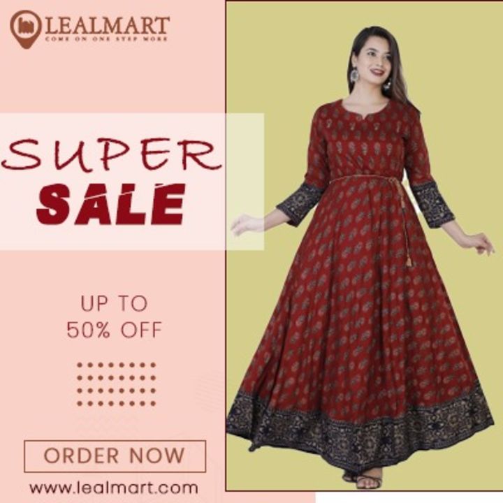 Post image Super Sale📱 Set your eyes on trendy New Dresses inlatest for the new season Flat 50% OFF on www.lealmart.com