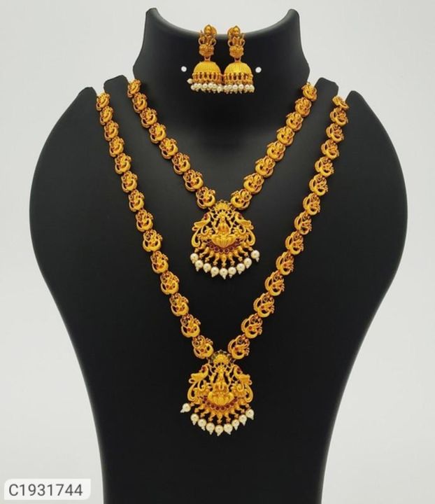 *Catalog Name:* Traditional Gold Plated Jewellery Set

*Details:*
Product Name: Traditional Gold Pla uploaded by business on 11/19/2021