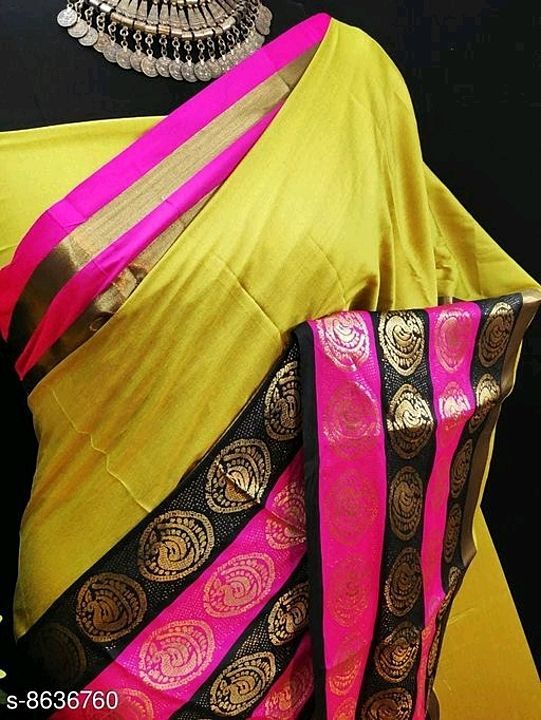 Aagyeyi Attractive Sarees

Saree Fabric: Soft Silk
Blouse: Running Blouse
Blouse Fabric: Variable (P uploaded by Sandhya collections on 9/21/2020