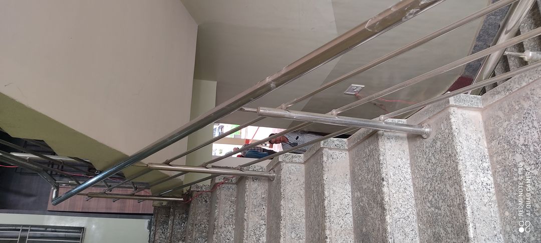 Stainless steel hand railing uploaded by Babber Engg. Works on 11/19/2021