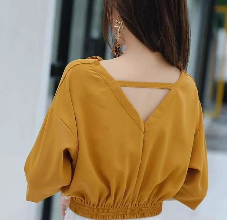 Stylish back collar off top uploaded by Saree_closet on 9/21/2020
