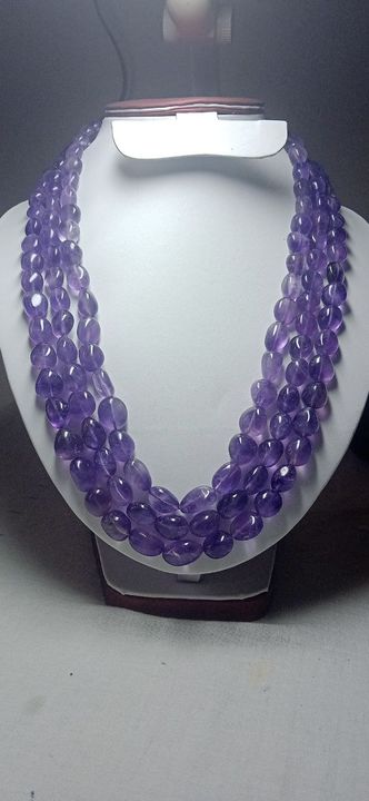 Real Amethyst beads uploaded by Laxmi Gems on 11/19/2021