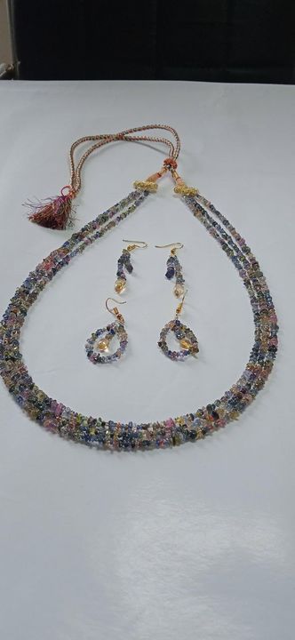 Sapphire necklace uploaded by Laxmi Gems on 11/19/2021
