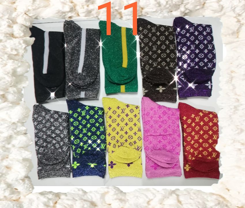 Glitter Socks 10 colour set  uploaded by Burhani Traders on 11/19/2021