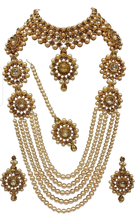 Jewel set (gold white) uploaded by Wadiya Industry on 11/19/2021