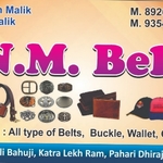 Business logo of n.m belt