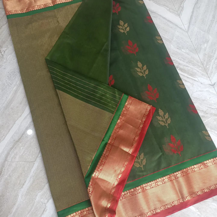 Chanderi heand loom saree uploaded by business on 11/20/2021