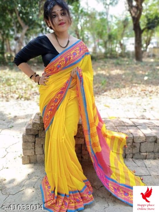 Cotton beautiful women saree uploaded by business on 11/20/2021