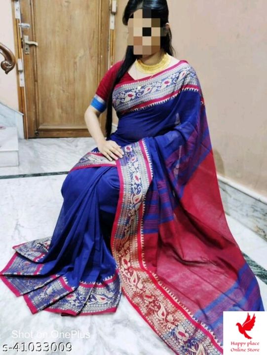 Cotton beautiful women saree uploaded by Lekhana online E-cart on 11/20/2021