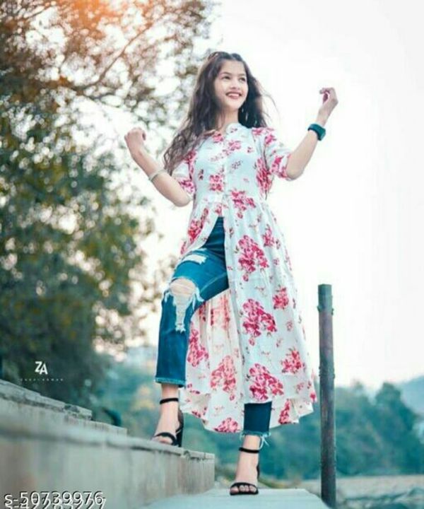 Front cut Kurta for women's stylish  uploaded by Your own style on 11/20/2021
