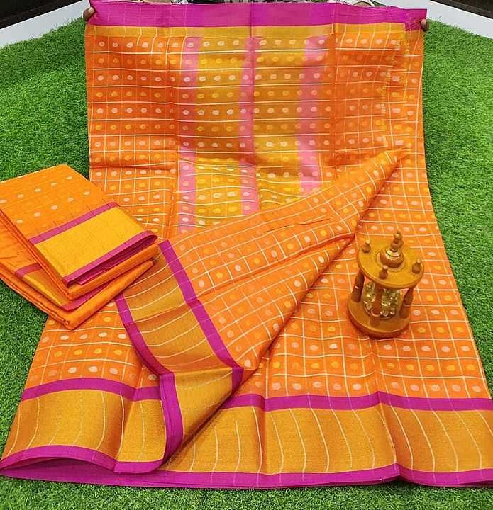 Post image Chanderi checks butta saree 
Those who are interested msg or ping me
8179282911
