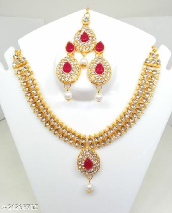 Gold plated jewellery set uploaded by business on 11/20/2021