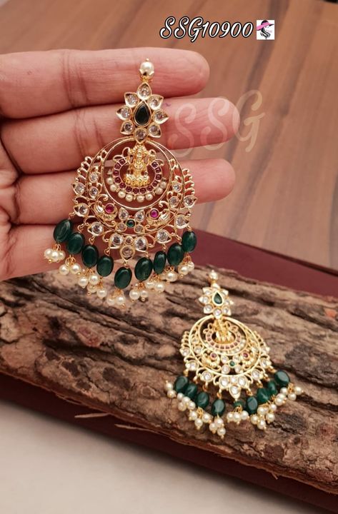 Real kempu earrings uploaded by Sandhya designs on 11/20/2021