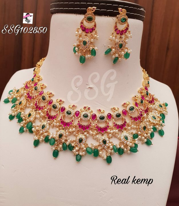 Real kempu neck set uploaded by business on 11/20/2021
