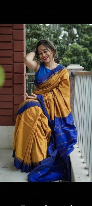 Post image Handloom Chanderi silk saree ..length 6.5 mtr ...blouse 1 mtr running ..best quality best price....what's app 9801887119