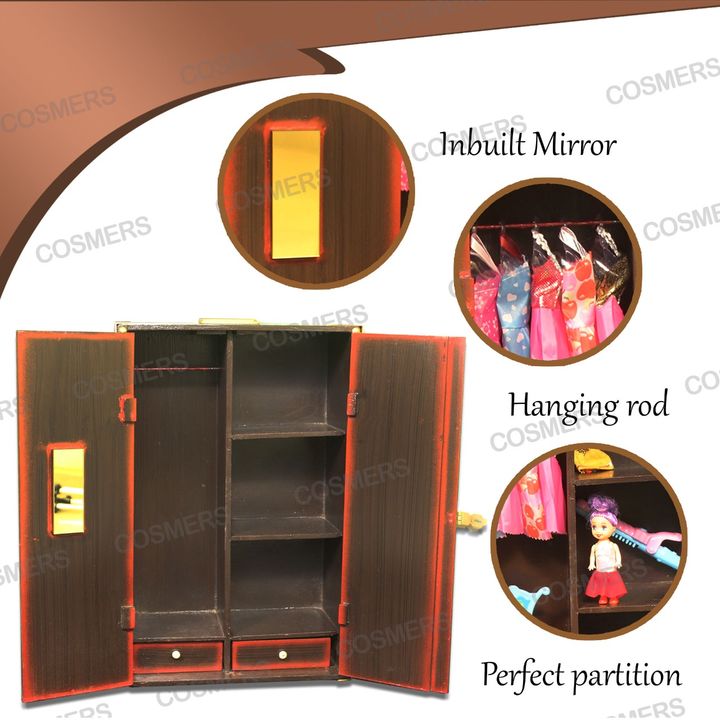 Wooden doll closet  uploaded by Shubh enterprises on 11/20/2021