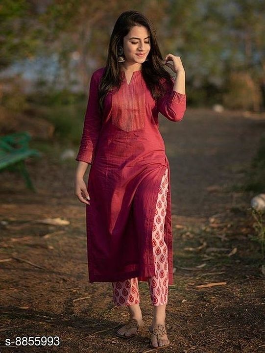 Post image Hey! Checkout my new collection called Women' kurti with pant set.