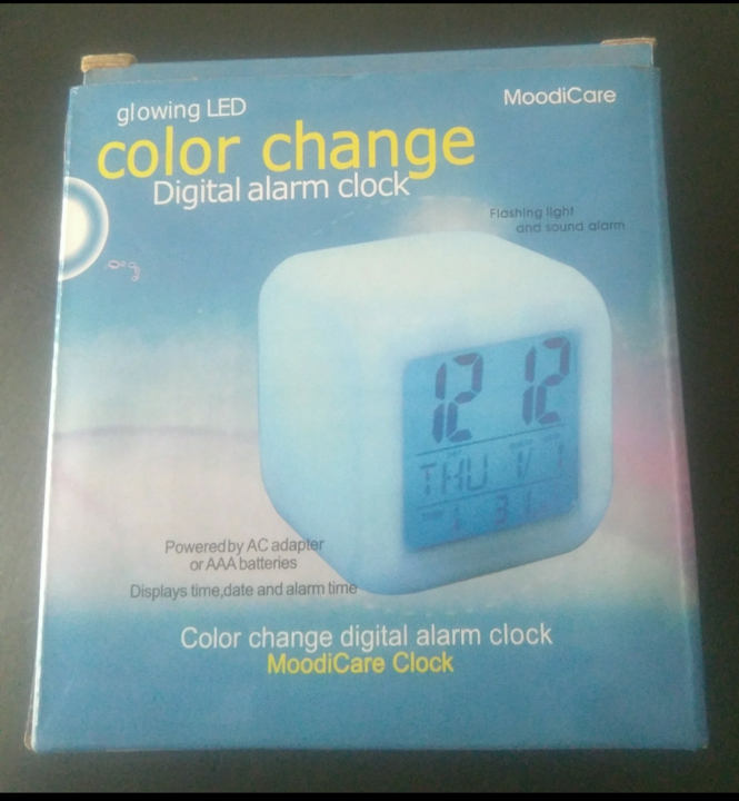 Colour changing Digital Electronics clock uploaded by business on 11/21/2021