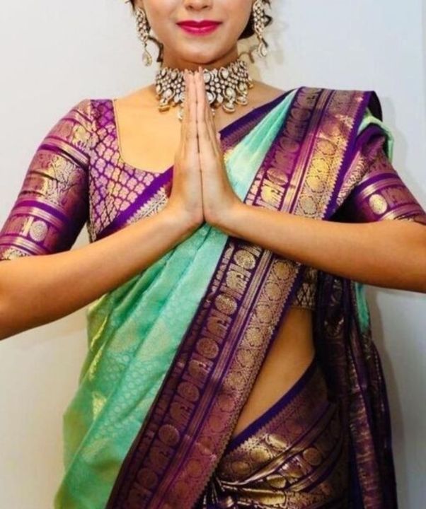 Saree Fabric Kanjeevaram Silk uploaded by Mahalaxmi Sadi Dres Material Shop on 11/21/2021