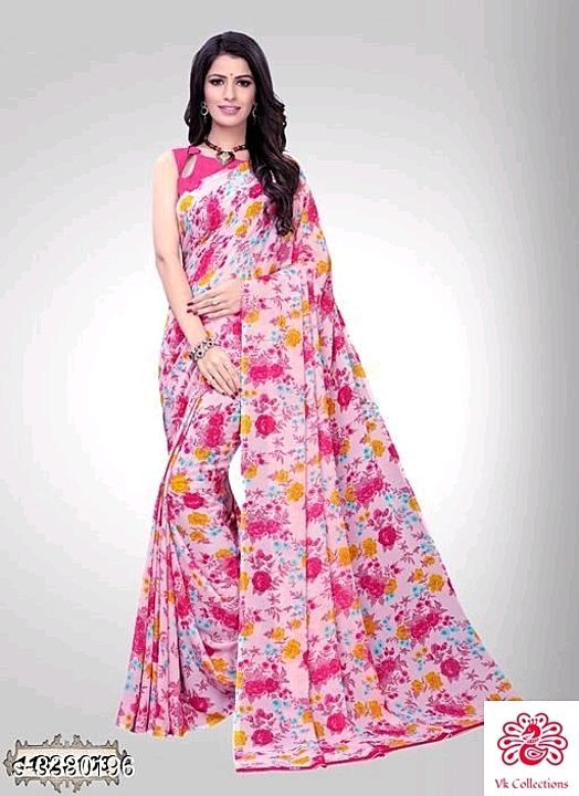 Stylish Aagam  Georgette Women's Sarees Vol 2

Fabric: Saree - Georgette, Blouse -Georgette
Size: Sa uploaded by business on 9/22/2020