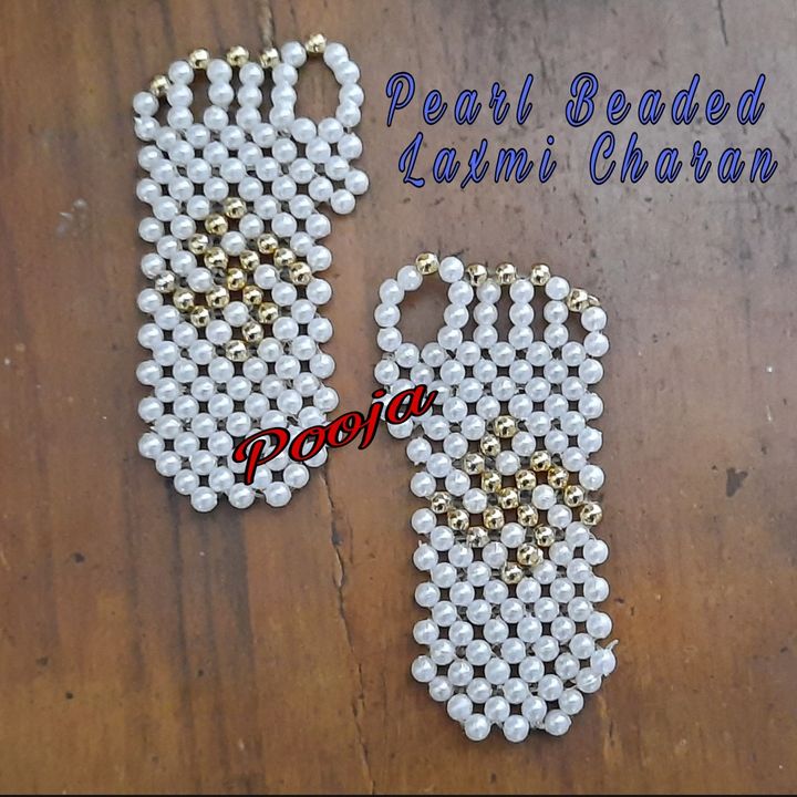 Pearl Beaded Laxmi Charan uploaded by fashion club on 11/21/2021