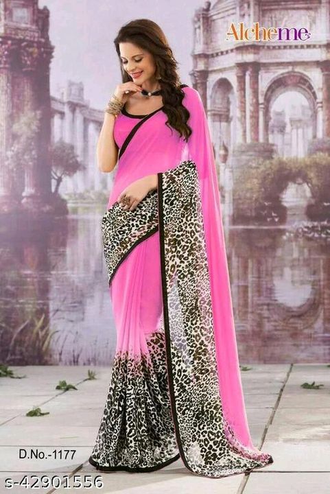 Catalog Name:*Banita Ensemble Sarees*
Saree Fabric: Georgette
Blouse: Separate Blouse Piece
Blouse F uploaded by business on 11/21/2021