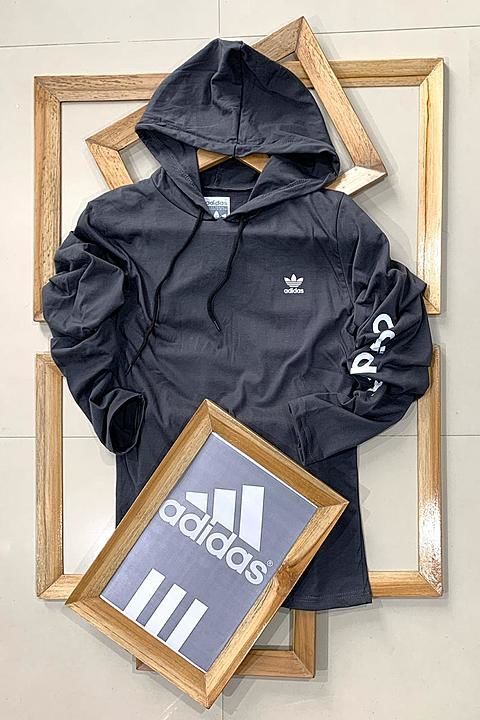 Post image *BRAND:- Adidas 
*PATTERN:- FULL SLEEVES HOODIE  Adidas Print on left arm T-Shirts in 5 awesome colors*

_FABRIC:- 4way lycra (fully stretchable)_
*with satisfaction gurantee*

*QUALITY:- Very very High(best in market)*

*SIZES:- M-36 L-38 XL-40 XXL-42*
*PRICE:- 500/- free ship*

_FULL STOCK_ ❤
🏴🏴🏴🏴