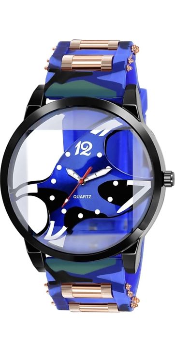 Man's and women's transparent Blue watch uploaded by business on 11/22/2021