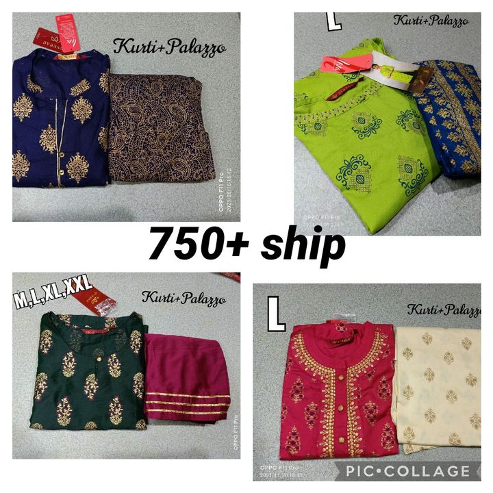 Post image Avasa kurtis Palazzo setCheck out my store for Collections and price in my storehttps://saishankarafashions.catalog.to
