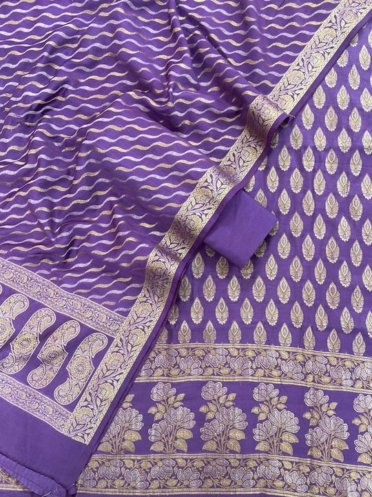 Banarasi chanderi cotton Alfi suits... uploaded by Banarasi_Fabric_Art on 11/22/2021