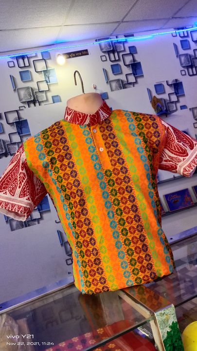 Assamese traditional shirt uploaded by business on 11/22/2021