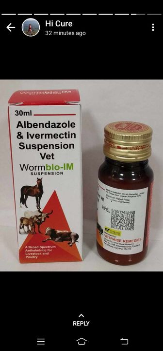 Wormblo-im syrup 30ml uploaded by Masum drug distributor on 11/22/2021