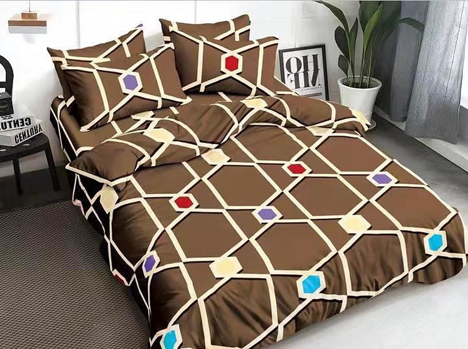 *unium💫*
King Size Bedsheet with Pillow Covers*
👉1 King Size Bedsheet 
👉2 large Size Pillow cover uploaded by Isha collection on 9/22/2020
