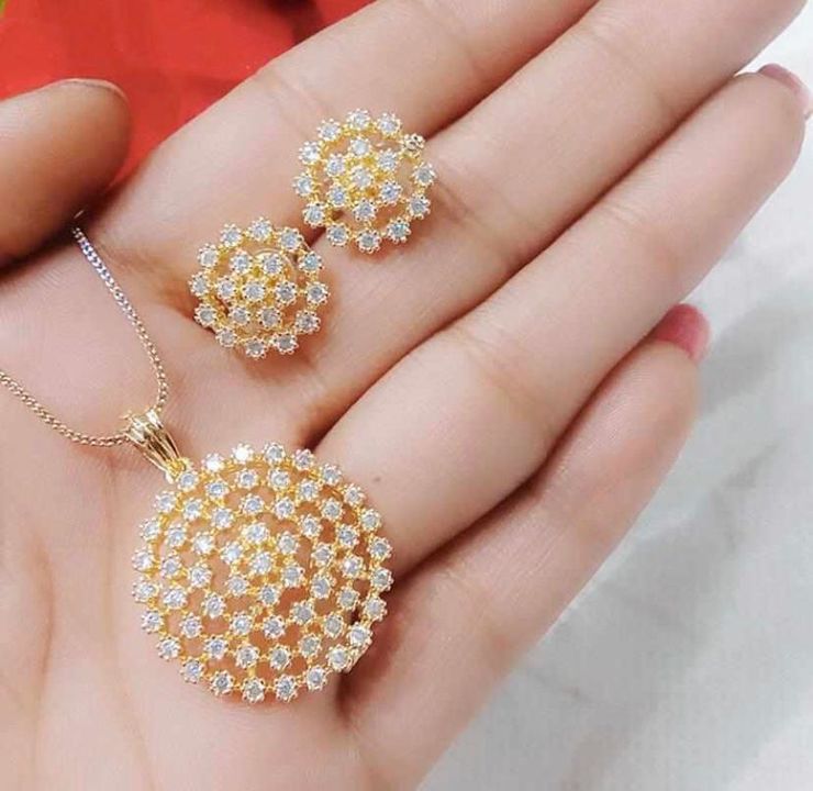 Beautiful diamond necklace set uploaded by business on 11/22/2021
