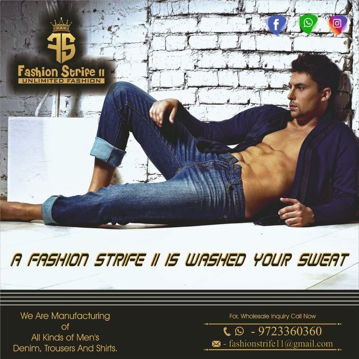 Post image Work wear is always having "a bit of a moment" in some way or another, so it's always a good time to get yourself a pair of "Fashion Strife 11" Jeans.
Shop Now : https://bit.ly/30nouMpJoin Us : https://bit.ly/3DHt9HtLike Us  : https://bit.ly/3p6vWGaFollow Us : https://bit.ly/3p66XTd
#denim #jeans #fashion #style #denimjacket #vintage #love #outfit #fashionblogger #instafashion #mensfashion #denimstyle #onlineshopping #handmade #instagood #denimjeans #streetstyle #menswear #fashionista #selvedge #dress #streetwear #clothing #model #fashionstyle #fashionstrife #ahmedabad#gujarat #fashionstrife11