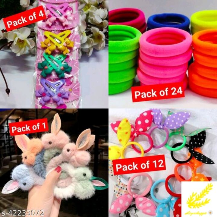 Catalog Name:*Shimmering Chic Women Hair Accessories*
Material: Rubber
Multipack: 1
Sizes: 
Free Siz uploaded by leggoshoppie on 11/22/2021