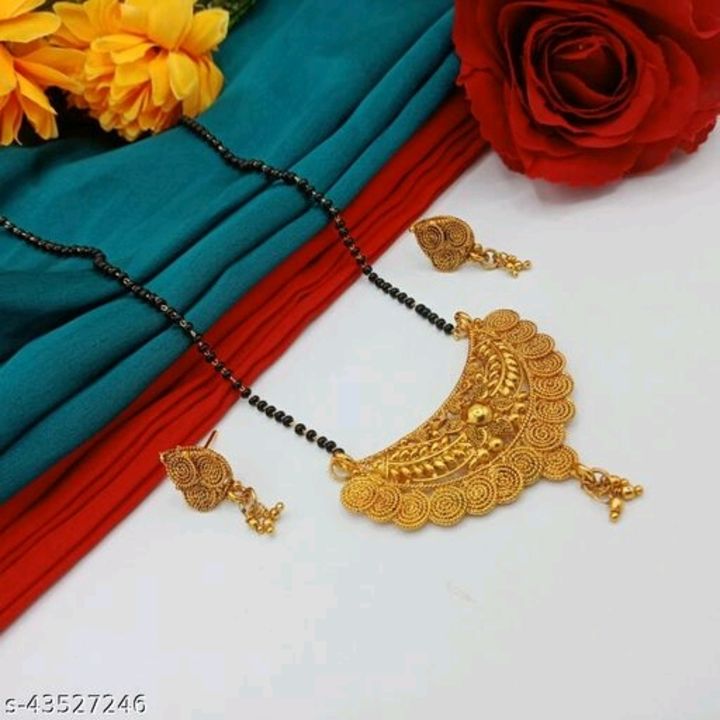 Gold plated Fancy Mangalsutra For Women's uploaded by Grabkaro on 11/22/2021