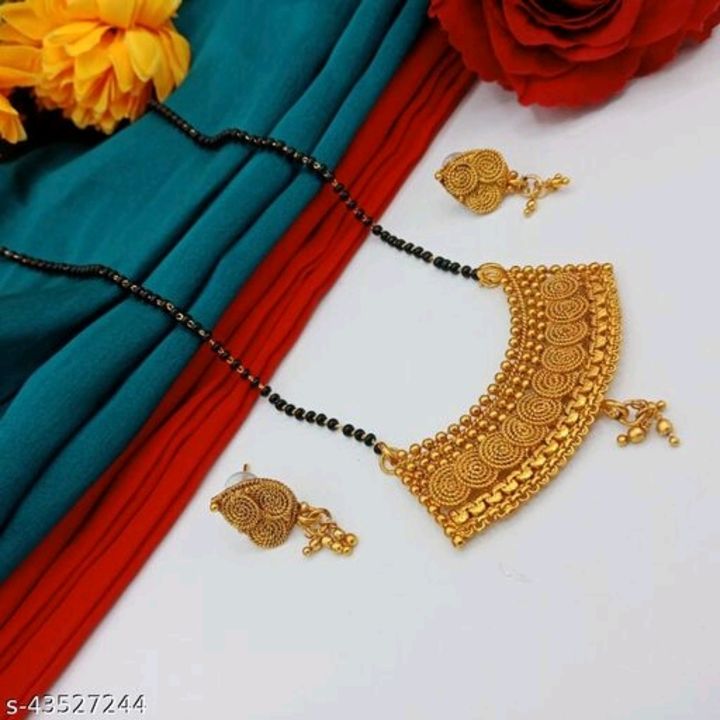 Gold plated Fancy Mangalsutra For Women's uploaded by Grabkaro on 11/22/2021