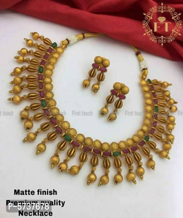 Trendy Alloy Necklace with Earring for Women uploaded by Online Shopping in India on 11/23/2021