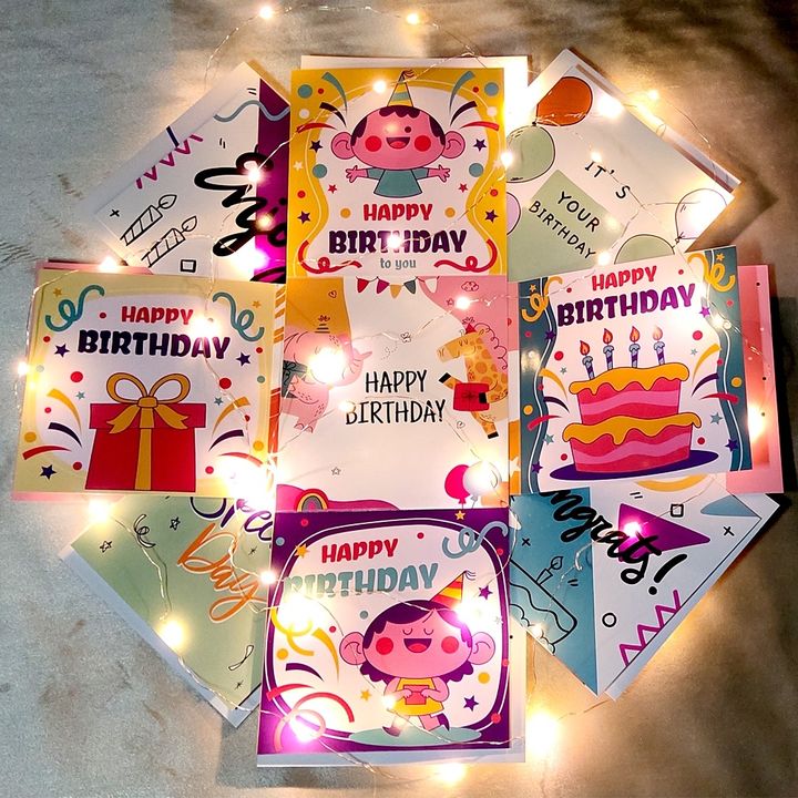 Happy Birthday kids 4 layer explosion card uploaded by Trendy99 on 11/23/2021