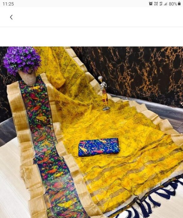 Post image Organza sarees with work blousehttps://chat.whatsapp.com/JQwfxqgGhVxAdNhHFrgWMw